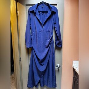 Elegant Blue Women's Dress Large